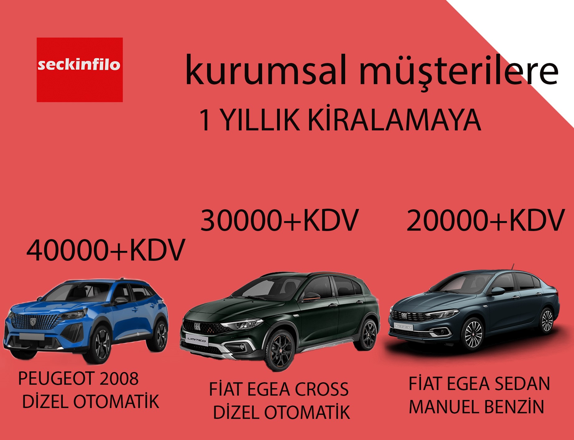 DİZELOTOMATİK FİAT EGEA CROSS 30000+KDV BAŞLAYAN FİYATLARLA<